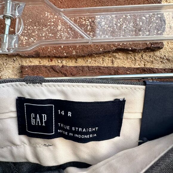 Gap Women's Mid Rise Stretch True Straight Pants Gray Size 14R NWT - Picture 3 of 5